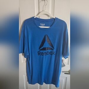 Reebok Blue Short Sleeve Tee with Iconic Logo